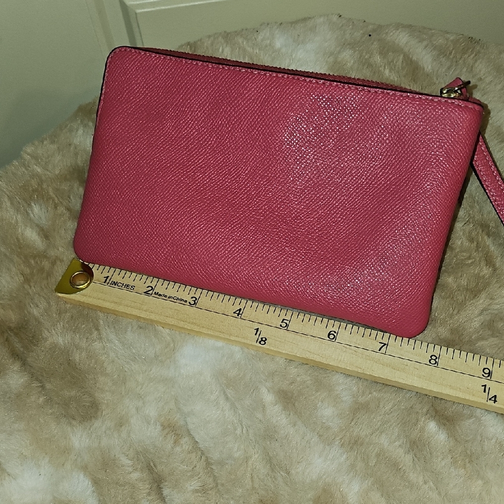 Coach Pink Wristlet Clutch - Picture 6 of 8